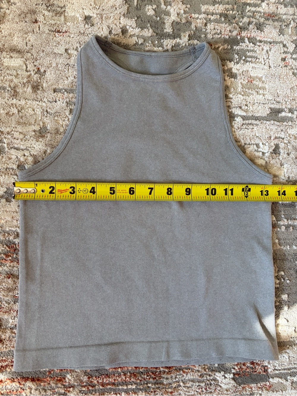Free People Intimately Ribbed Racerback Tank Gray XS/S - Picture 5 of 5